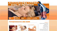 Desktop Screenshot of krankengymnastik-stoll.de