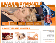 Tablet Screenshot of krankengymnastik-stoll.de